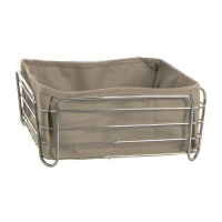 Panera metálica Natural de 25 x 25 x 11 cm - DCasa