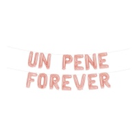 Globo de letras un pene forever rosa - 13 unidades