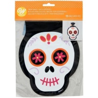 Bolsas para dulces de Día de los muertos de 22 x 15,5 cm - Wilton - 15 unidades