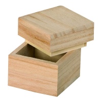 CAJA MADERA GRANDE FLORES OVALADA (12x8x5,5 cm.)