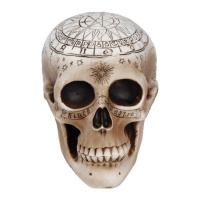 Calavera decorativa con símbolos - 20 cm