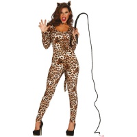 Disfraz de leopardo sexy largo para mujer