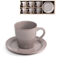 Taza de café de 100 ml Motas topo - 6 servicios