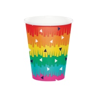 Vasos de fiesta mejicana de 250 ml - 8 unidades