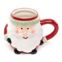 Taza de Papá Noel de 15,5 x 10,2 x 10,4 cm