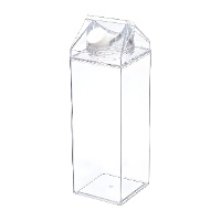 Botella de 1 L de acrílico cuadrada