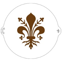 Stencil de Flor de lis grande de 25 cm - Decora