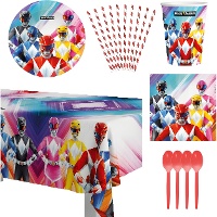 Pack para fiesta de Power Rangers - 8 personas