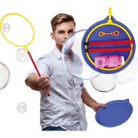 Set de pompas de jabón gigante con aro y bandeja