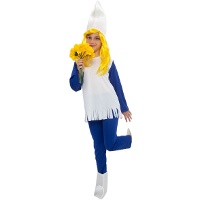 Disfraz de duendecillo azul para niña