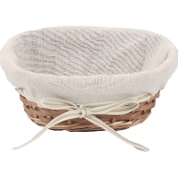 Cesta de 22 x 15 x 9 cm rústica ovalada