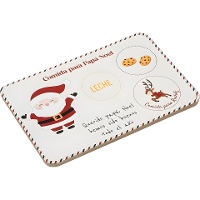 Bandeja de 29,5 x 19,5 de madera de Papá Noel