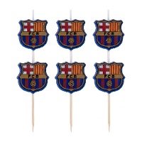 Velas de FC Barcelona - 5 unidades