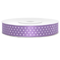 Cinta de raso de 1,2 cm con puntos - 25 m