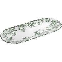 Bandeja de 38 x 17 cm floral verde