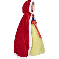 Capa de terciopelo con capucha infantil