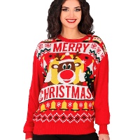 Jersey de Navidad de Merry Christmas para mujer