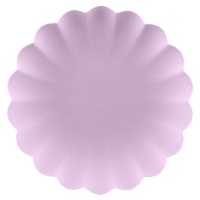 Platos de 22 cm ondulados reutilizables - 4 unidades