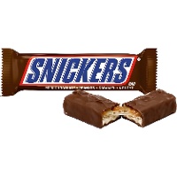 Snickers de chocolate con leche con cacahuetes - 1 unidad