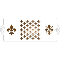 Stencil de Flor de lis de 10 x 25 cm - Decora