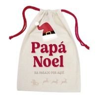 Bolsa regalo de 34 x 25 x 1 cm de Papá Noel - 1 unidad