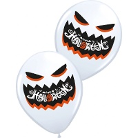 Globos de látex de fantasma terrorífico - 6 unidades
