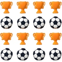 Figuras de azúcar de Fútbol Soccer Party - Azucren - 16 unidades