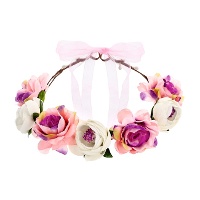 Diadema de flores - 51 cm