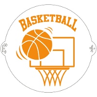 Stencil de Baloncesto de 25 cm - Decora
