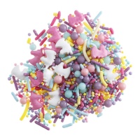 Sprinkles mix de colores y unicornios de 56 gr - Dekora