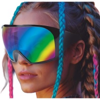 Gafas futuristas multicolor estilo esquiador