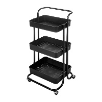 Carrito auxiliar de 43 x 32 x 16,5 cm de 3 estantes