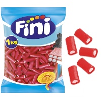 Regaliz rojo de fresa relleno en tacos - Fini taco relleno fresa - 1 kg