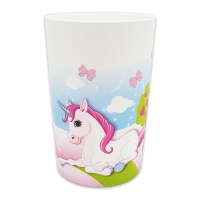 Vasos de unicornio y castillo reutilizables de 230 ml - 2 unidades
