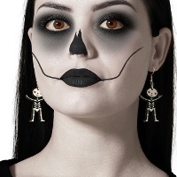 Pendientes de esqueleto alegre - 1 par