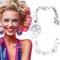 Joyas adhesivas faciales de Disco