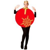 Disfraz de bola de Navidad para adulto