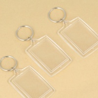 Llaveros para foto rectangular de 4,2 x 2,8 cm - 4 unidades