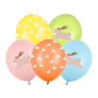 Globos de látex de Pascua de 30 cm - PartyDeco - 50 unidades