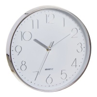 Reloj de pared cromado de 30 cm - DCasa