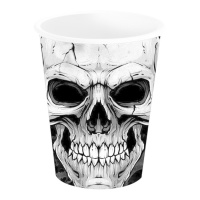 Vasos de calavera de 240 ml - 6 unidades