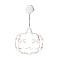 Calabaza colgante con luz y ventosa de 38 x 21 cm
