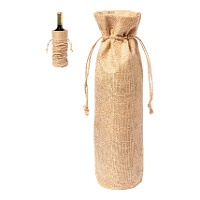 Bolsa vino de 34 x 8 cm con cordón - 1 unidad