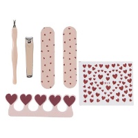 Juego de manicura de corazones - 6 piezas