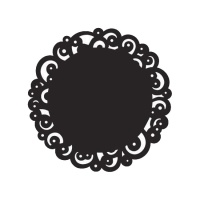 Blonda de papel negro redonda de 25,4 cm - Wilton - 10 unidades
