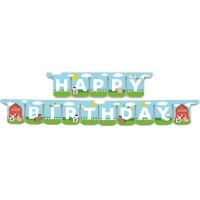 Guirnalda de la Granja Alegre de Happy Birthday