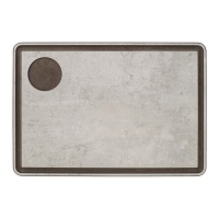 Tabla de cortar de 33 x 23 cm para salsas con canal gris - Arcos