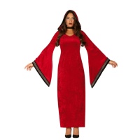 Disfraz de hechicera roja para mujer