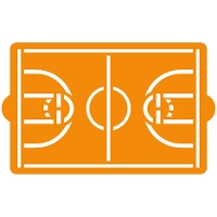Stencil con forma de campo de baloncesto de 20 x 30 cm - Decora