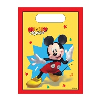 Bolsas de Mickey Mouse rojo - 6 unidades